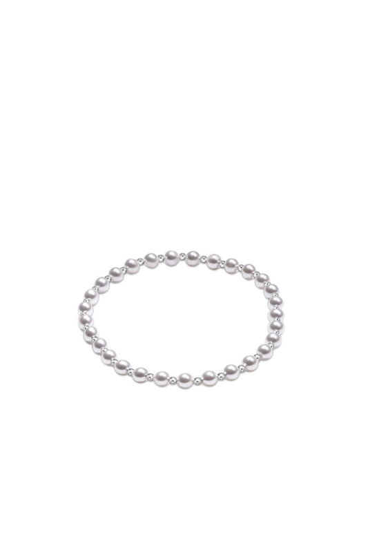 Classic Grateful Sterling 4MM Pearl Bracelet