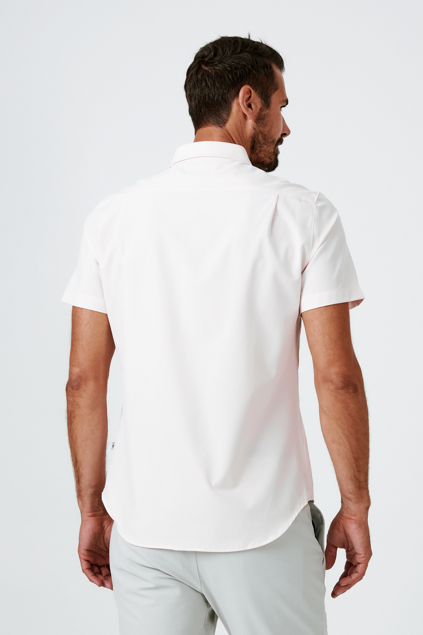 Grant Short Sleeve Shirt- Dusty Rose