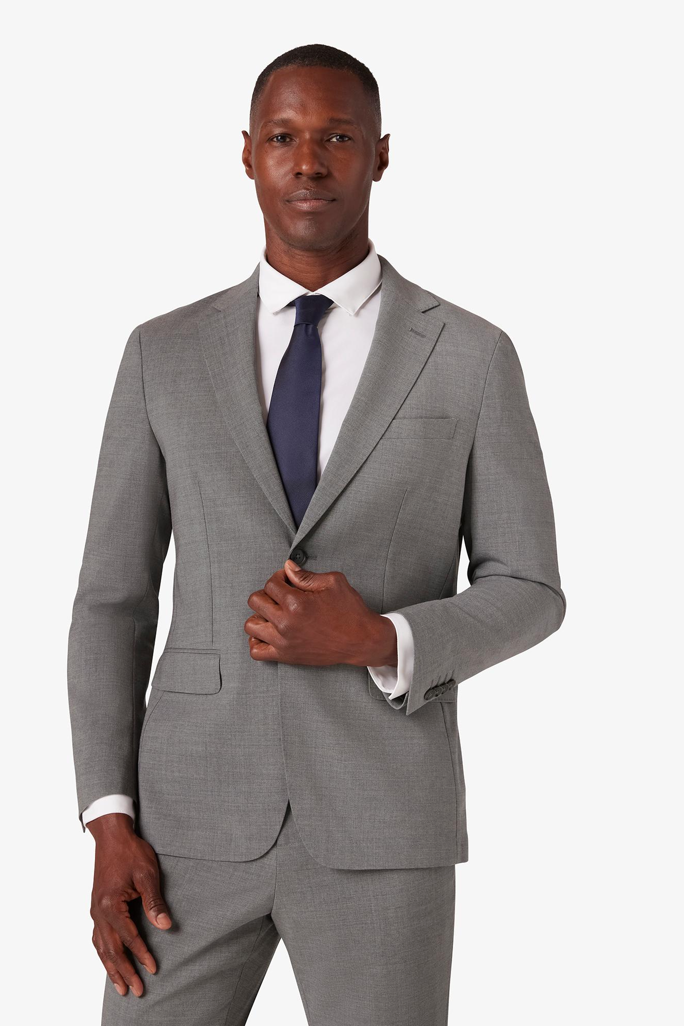 Fresco Suit Jacket- Nickel Heather
