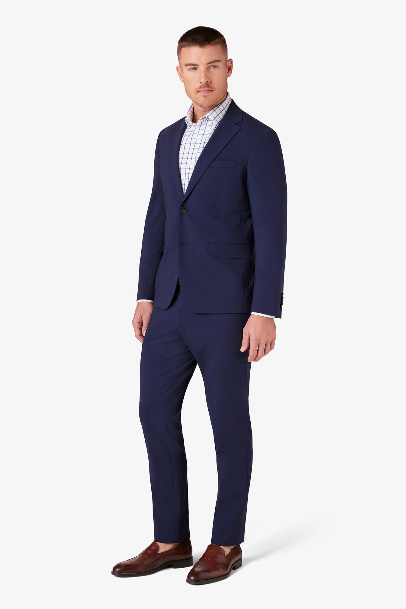 Fresco Suit Jacket- Navy