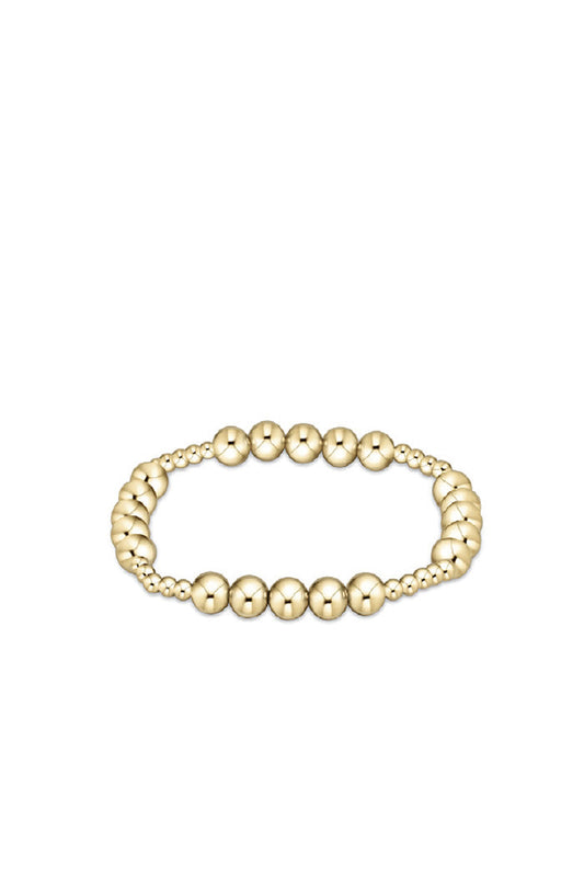 Classic Gold Blissful 6MM Bead Bracelet