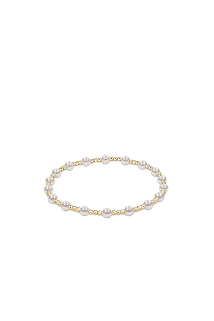 Classic Sincerity Pearl 4MM Bead Bracelet
