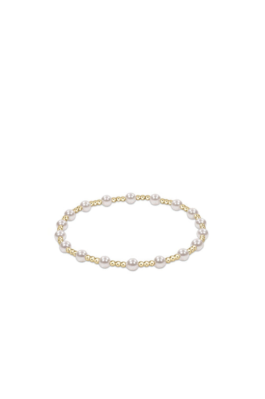 Classic Sincerity Pearl 4MM Bead Bracelet