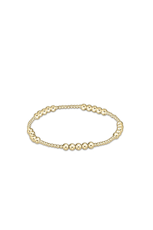 Classic Gold Blissful 4MM Bead Bracelet