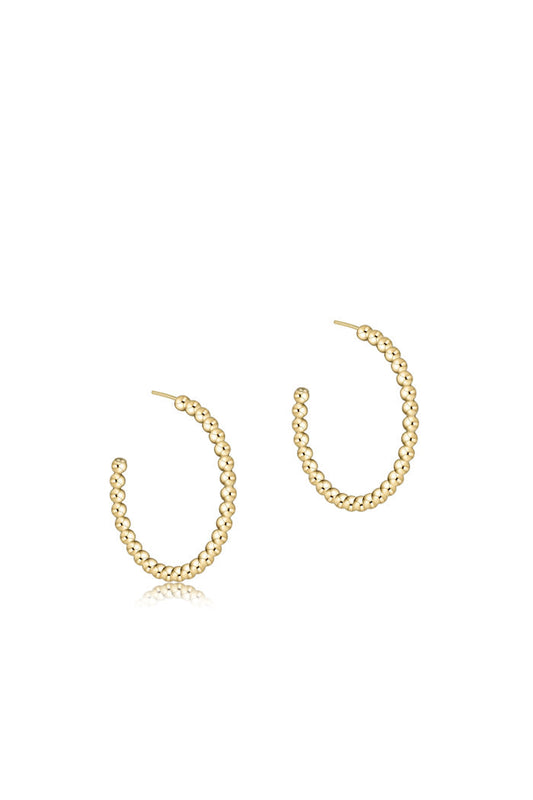 Beaded Classic 1.25" Hoop 3MM