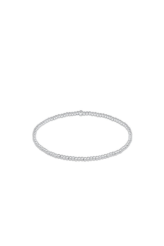 Classic Sterling 2MM Bead Bracelet