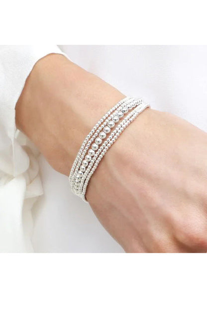 Classic Sterling 2MM Bead Bracelet