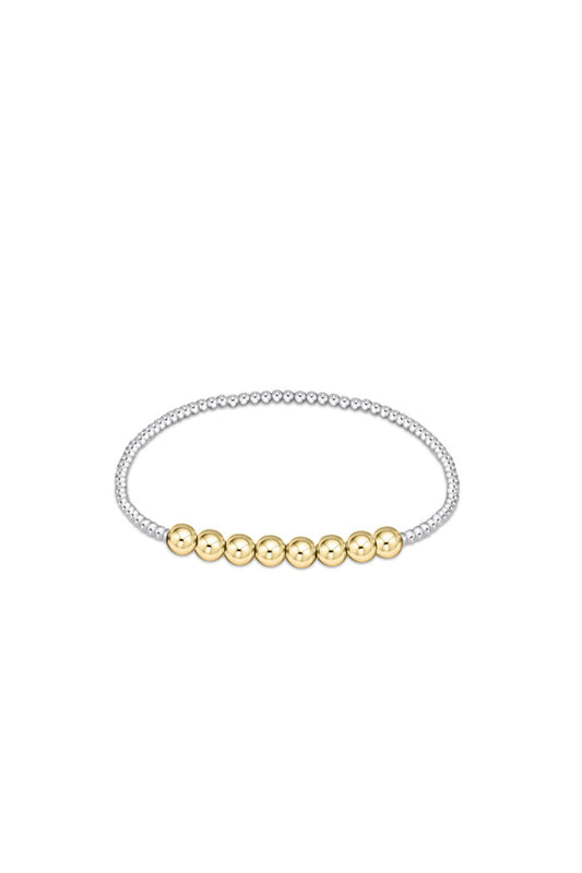 Classic 2.5MM Beaded Bliss Mixed Metal Bracelet