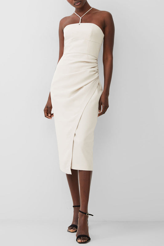 Echo Crepe Halter Dress