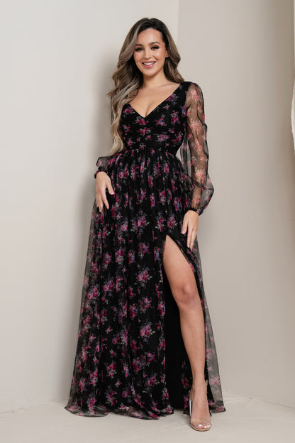 Black Floral Dress