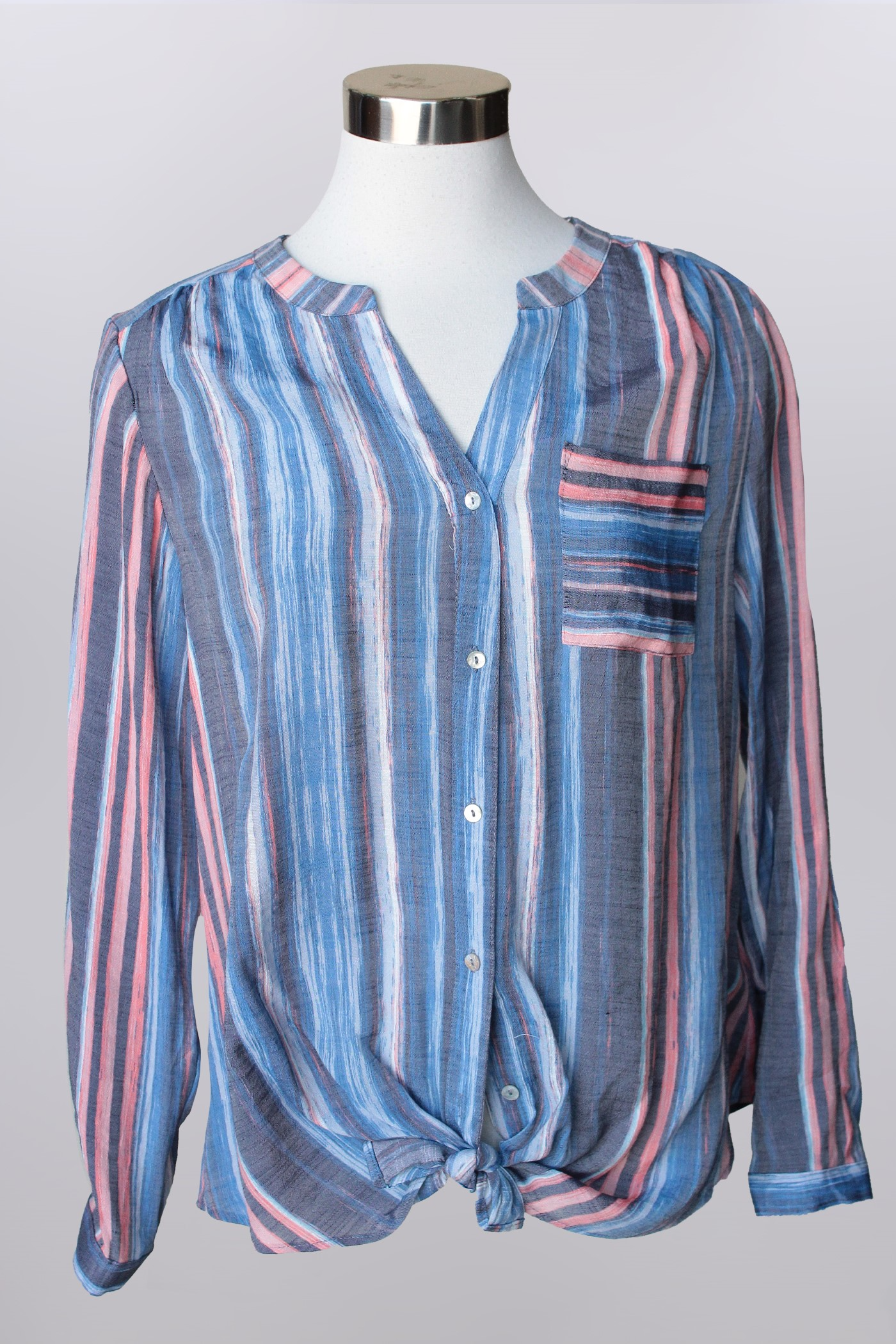 roll tab 3/4 sleeve top