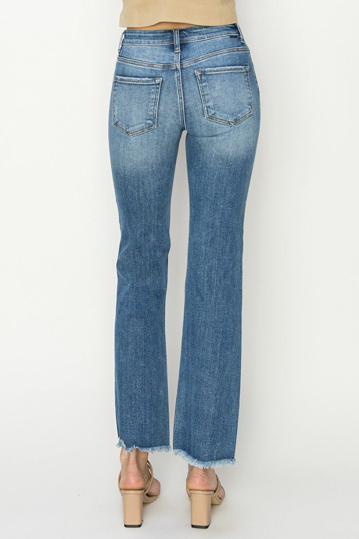 Mid Rise Bootcut Fray