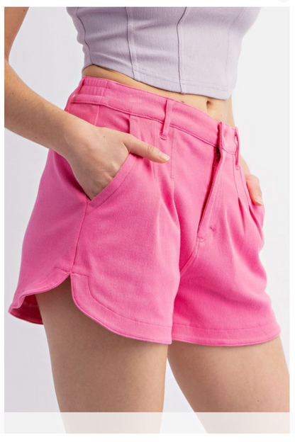 Twill stretch shorts
