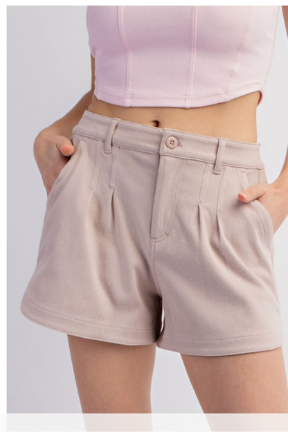 Twill stretch shorts