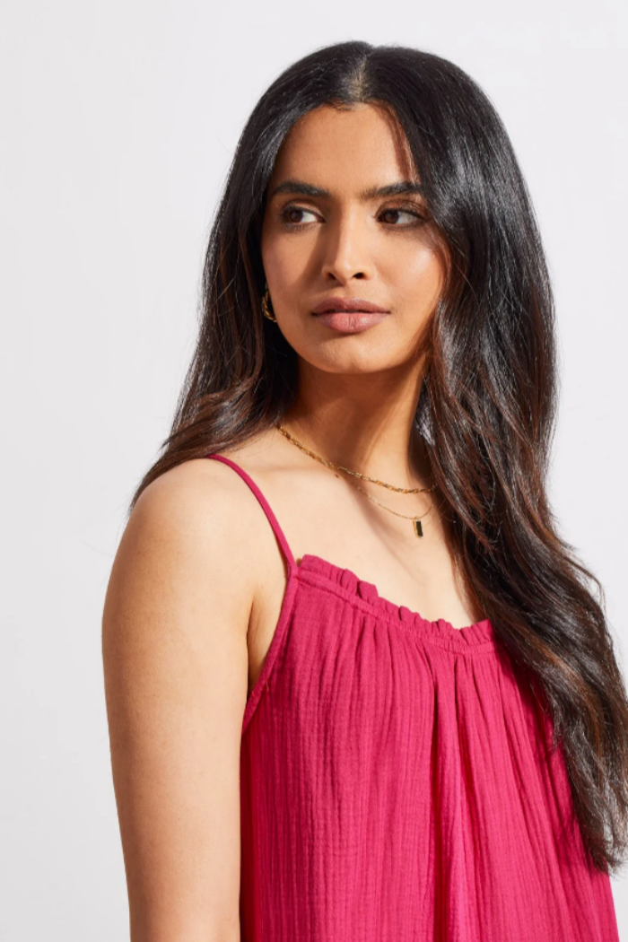 Cotton Bubble Gauze Maxi Dress
