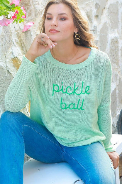 Pickleball Cotton Crew Sweater