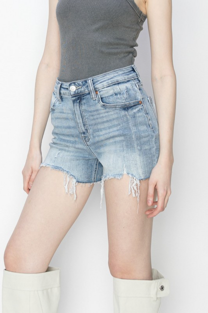 Light Wash Denim Shorts