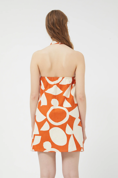 Halter Geo Dress