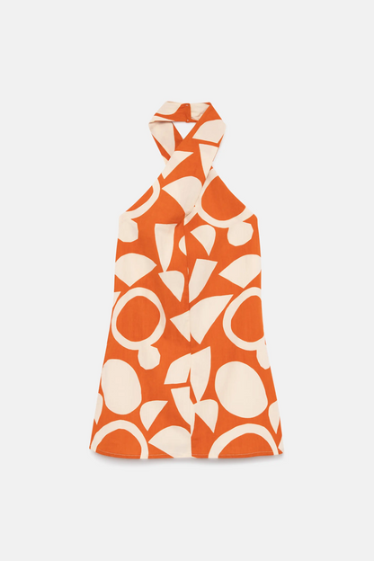 Halter Geo Dress