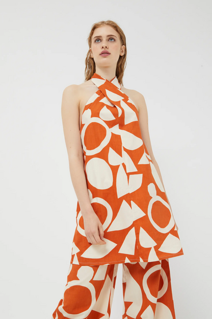 Halter Geo Dress
