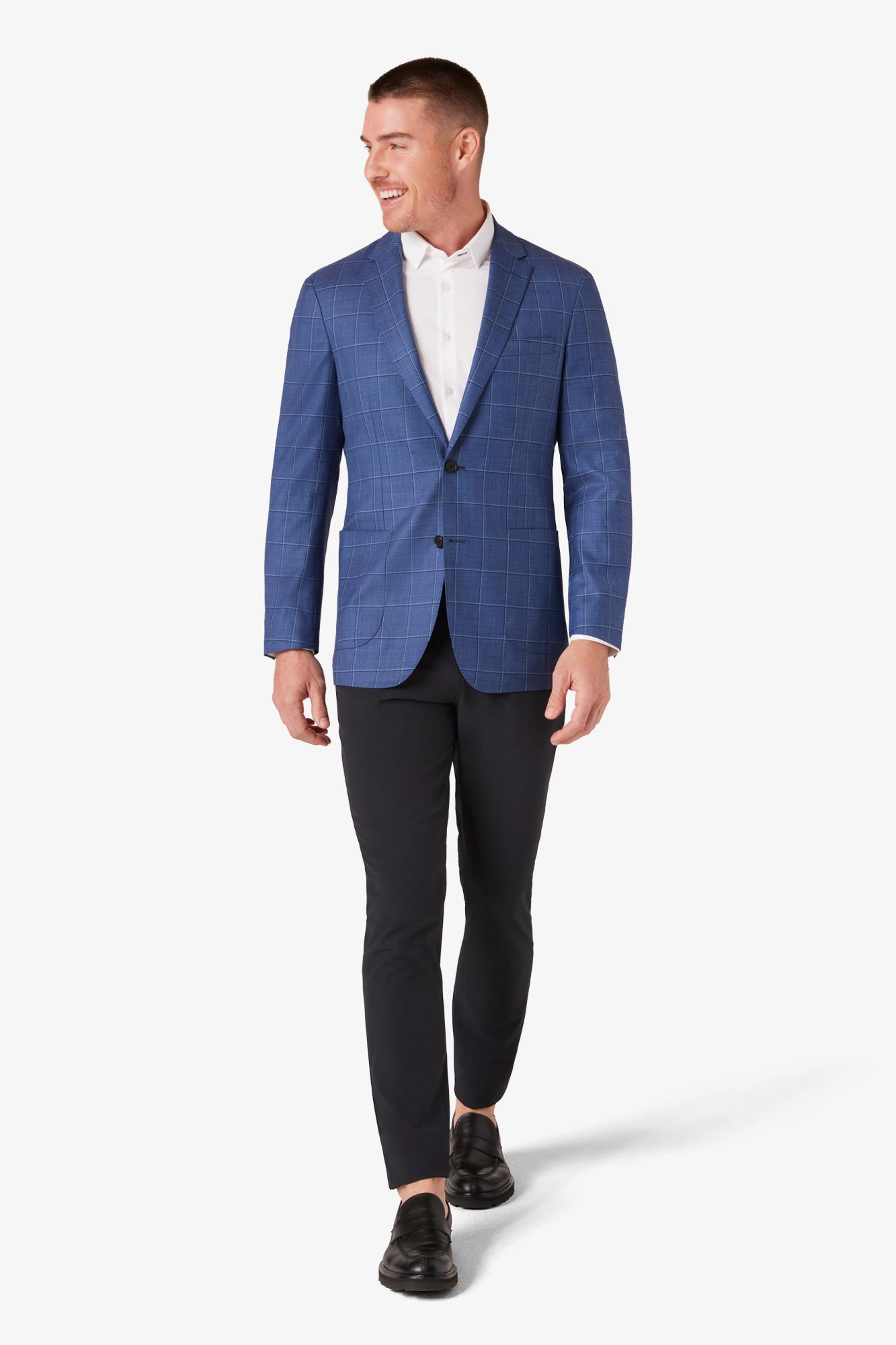 Lavelle Blazer - Seasonal - True Blue Windowpane