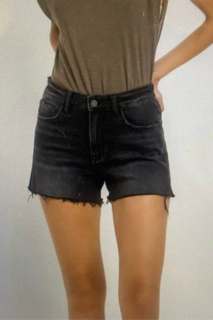 High Rise Side Slit Shorts