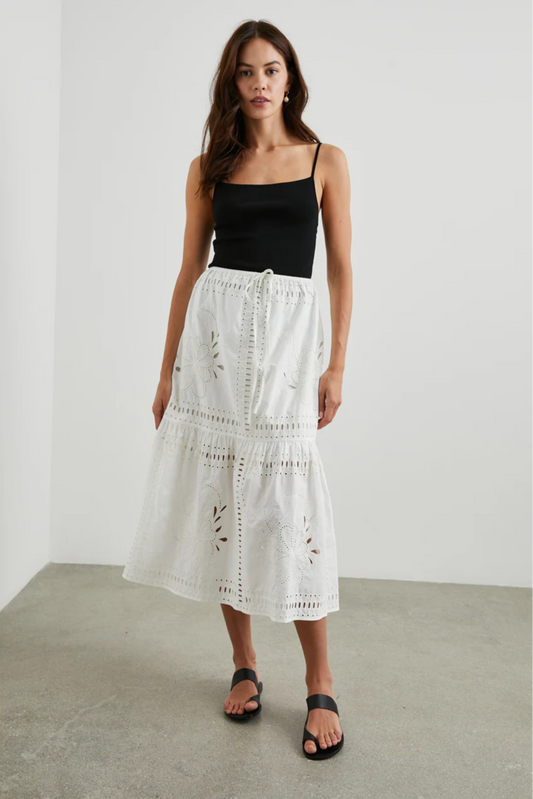 Prina White Skirt