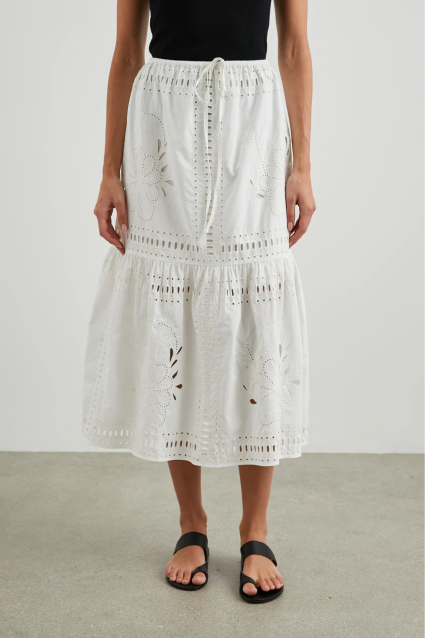 Prina White Skirt