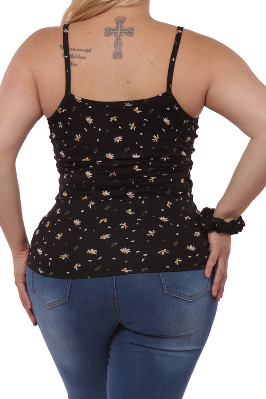 Plus Size Lace-Up Tank Tops