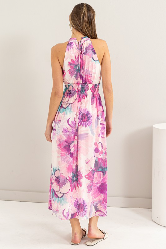 Chiffon Halter Dress