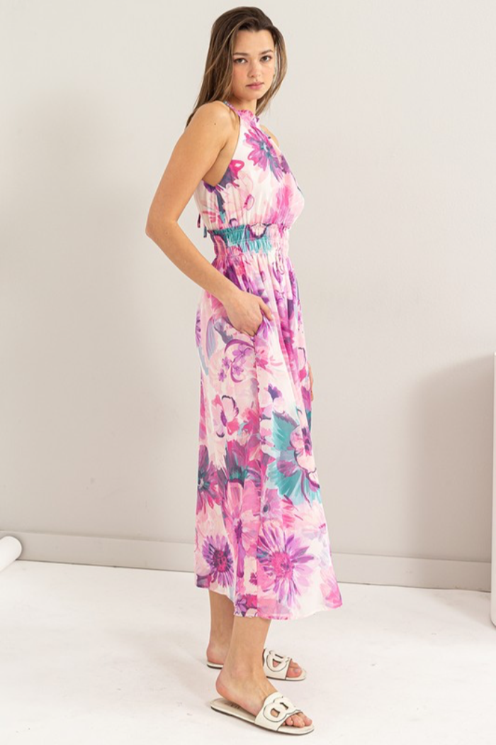 Chiffon Halter Dress