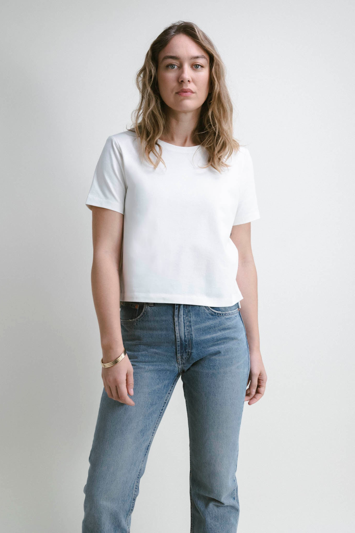 Lively Shoulder Top - White