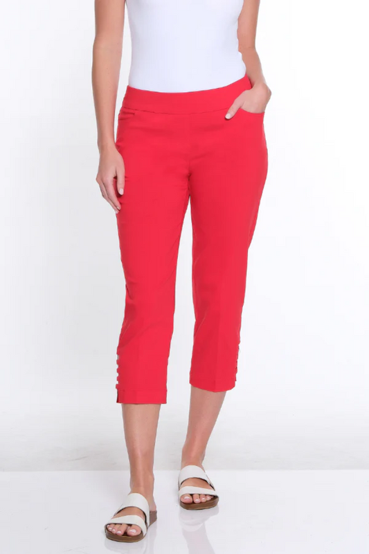Red Ladder Strap Hem Crop