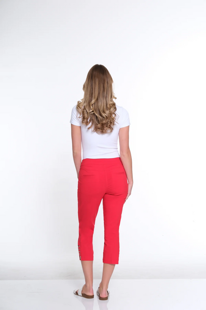 Red Ladder Strap Hem Crop