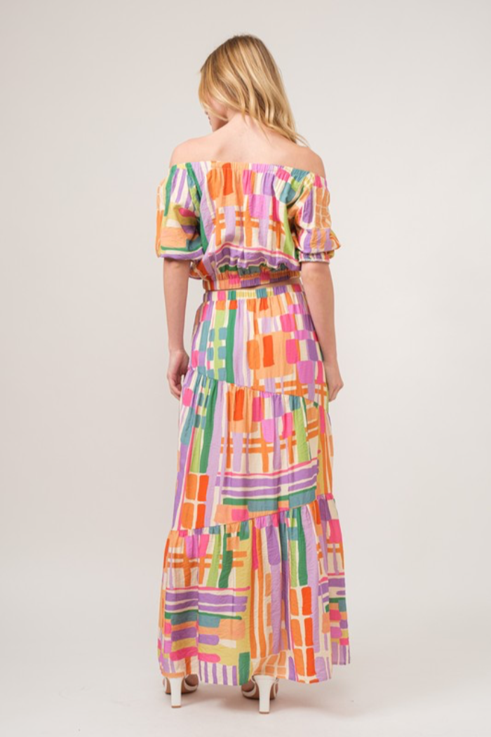 Geo Tiered Skirt