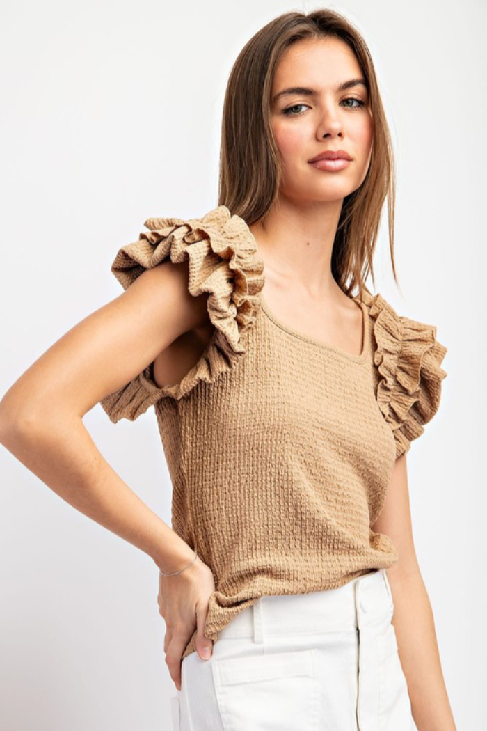 Ruffle Sleeve Top