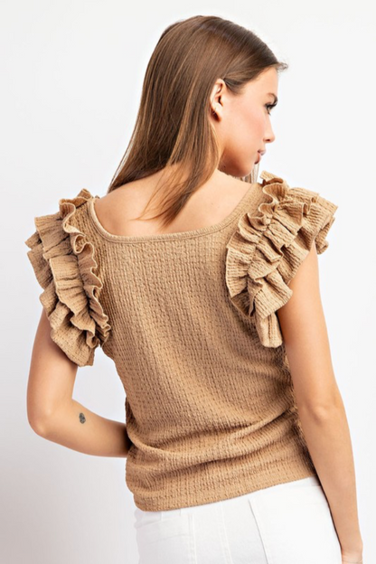 Ruffle Sleeve Top