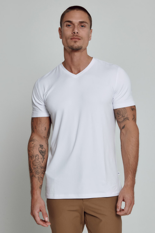 Core™ V-Neck Tee - White
