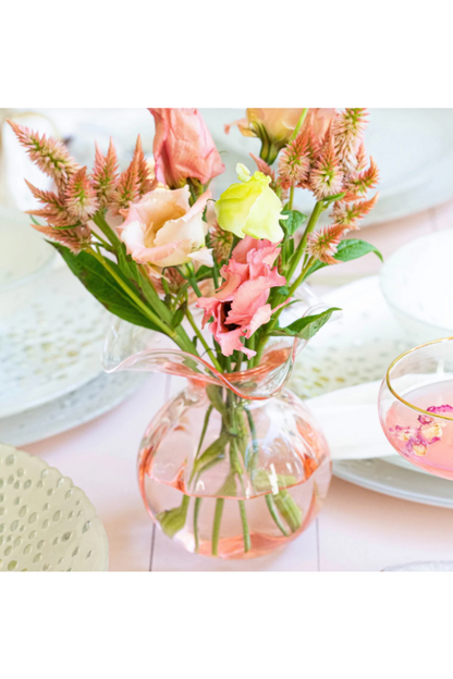 HIBISCUS GLASS  BUD VASE