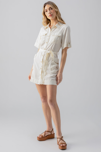 Fluid Surplus Dress - Birch