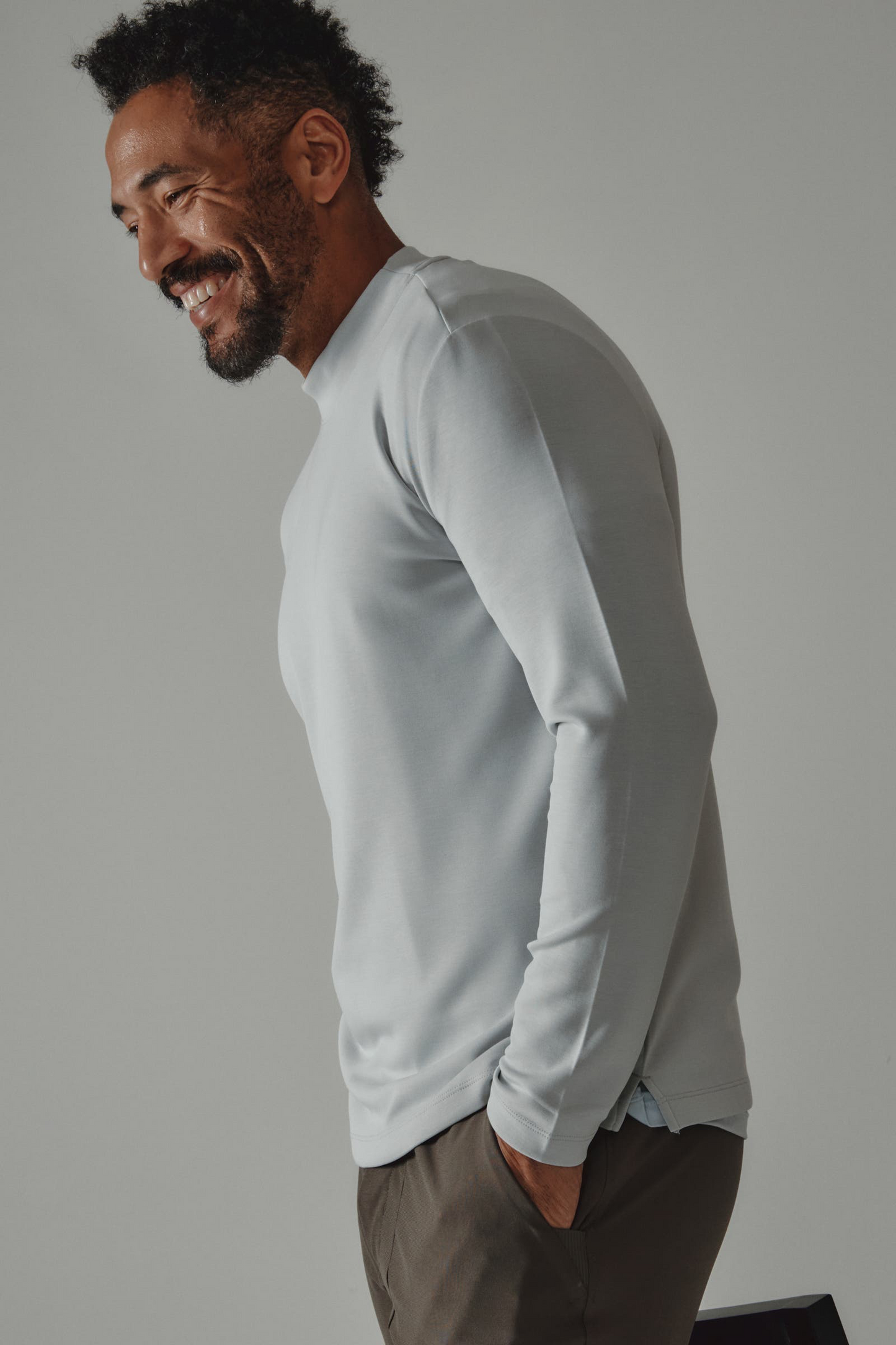 Rev Mock Neck - Platinum