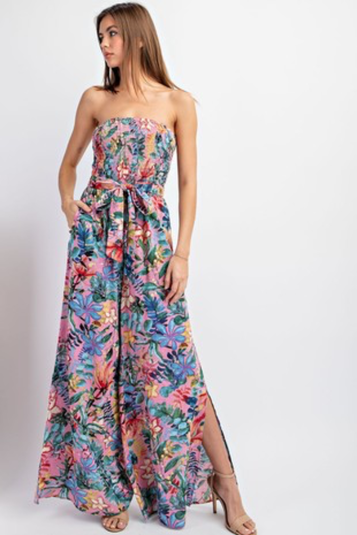 Floral Print Jumpsuit