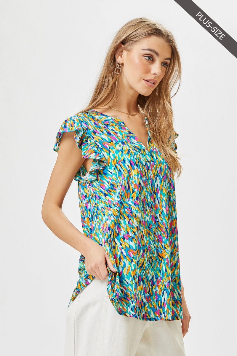 Flutter Sleeve Top