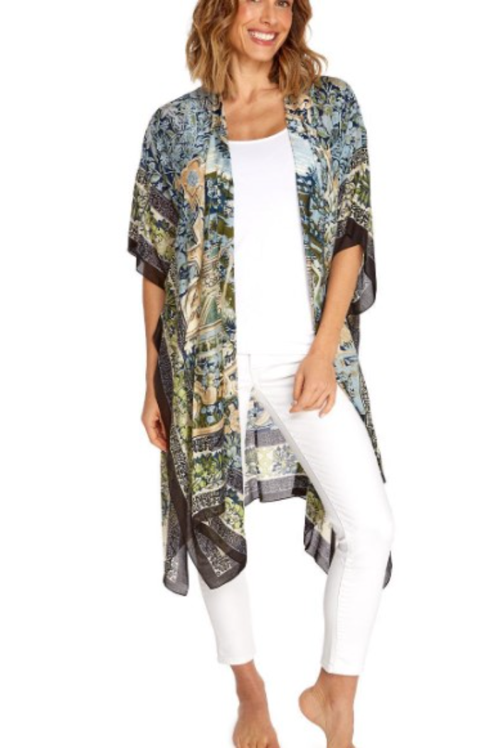Viscose/Modal Long Kimono