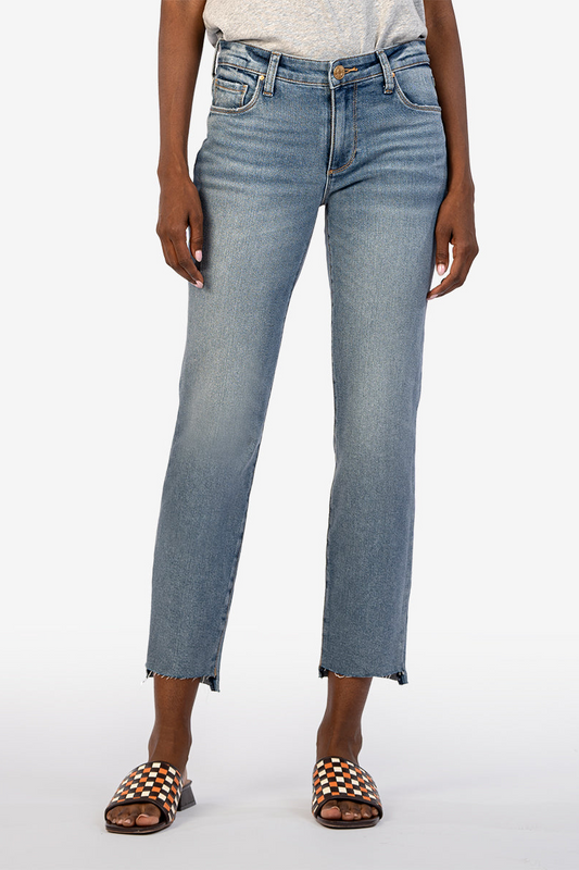 Reese Mid Rise Ankle Straight Leg - Operated W/Med