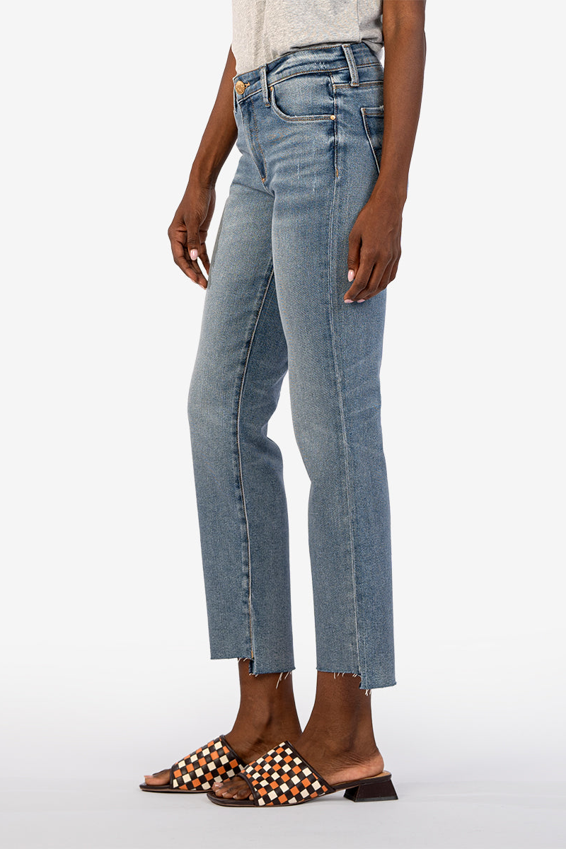 Reese Mid Rise Ankle Straight Leg - Operated W/Med