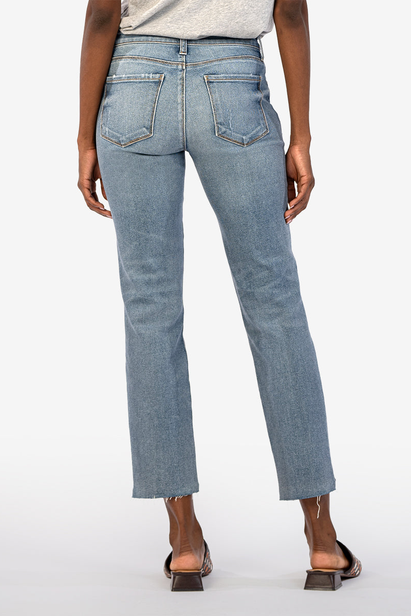 Reese Mid Rise Ankle Straight Leg - Operated W/Med