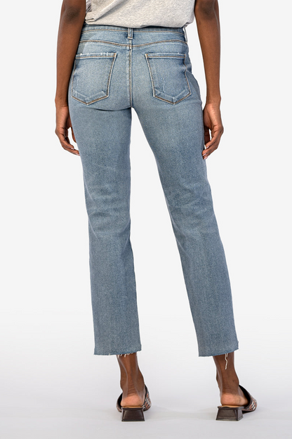 Reese Mid Rise Ankle Straight Leg - Operated W/Med