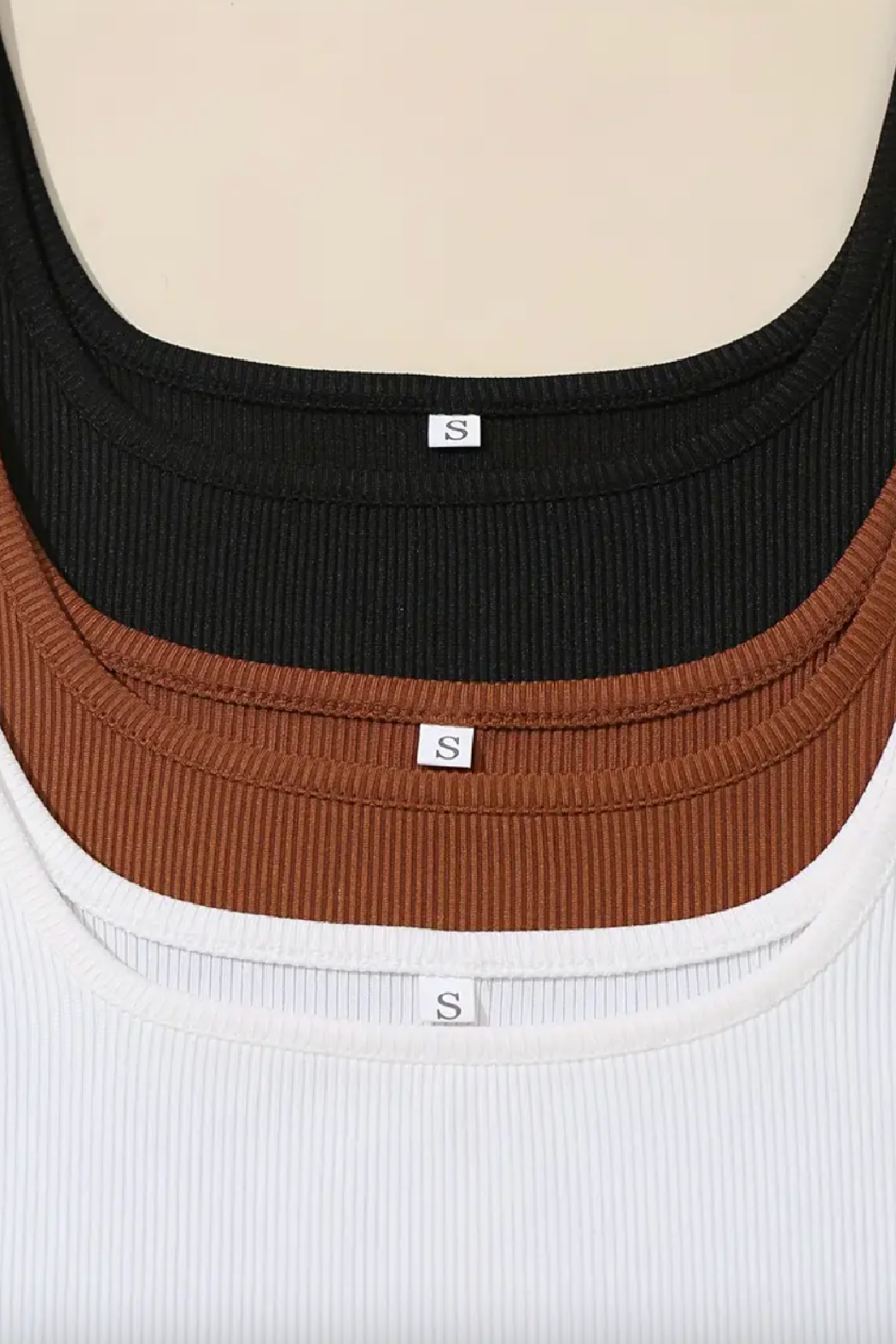 Square Neck Robbed Bodysuit