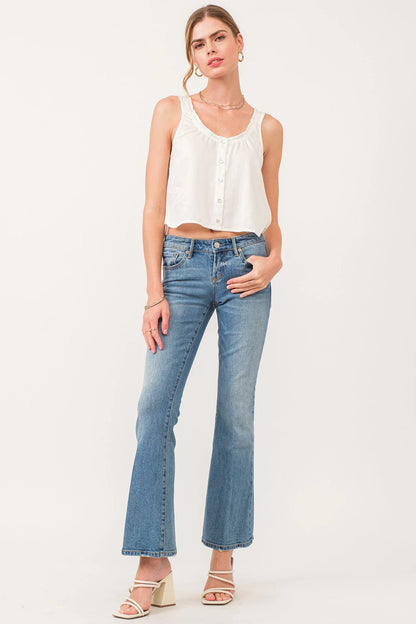 Rosie Mid Rise Flare Jeans